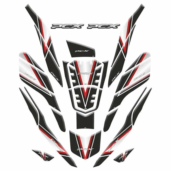 HONDA PCX 2021 - 2024 UYUMLU TANK PAD SET - 1