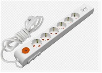 Mutlusan Rı-Tech 6lı 2mt Anahtarlı  2Usb  Topraklı  Grup Priz  (001 175 650002 02 00) - Resim 2