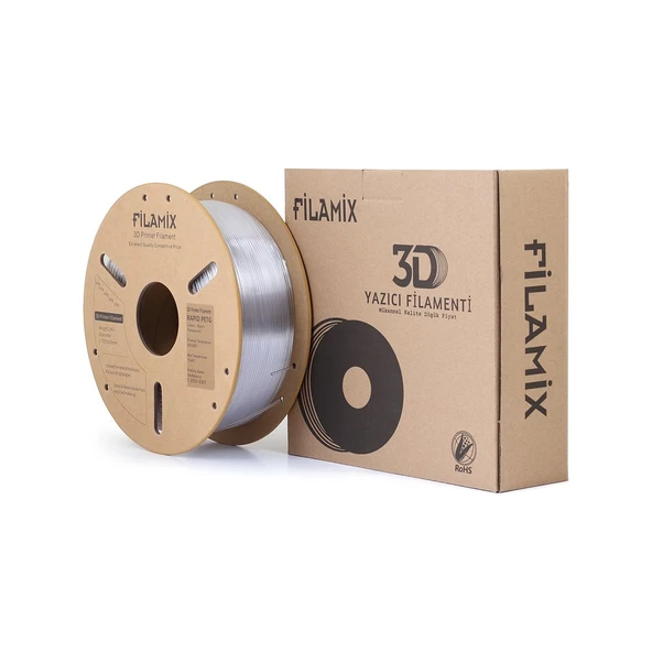 Filamix Rapid Petg Şeffaf Filament 1.75mm 1000Gr - Urhanshop Gönderimli - 1