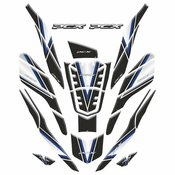 HONDA PCX 2021 - 2024 UYUMLU TANK PAD SET ürün görseli