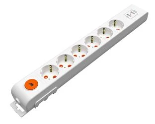 Mutlusan Rı-Tech 6lı Anahtarlı 2Usb Klemensli Topraklı  Grup Priz  (001 175 650001 00 00) - Resim 2