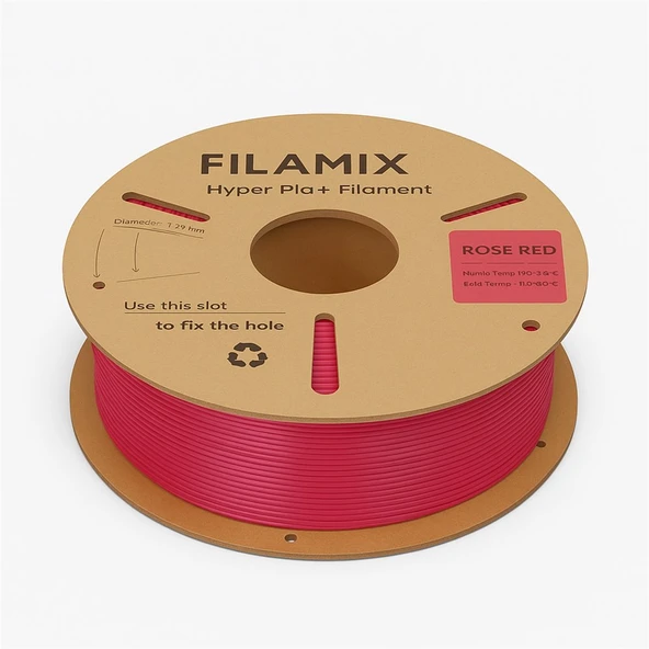Filamix Hyper Pla Filament Gül Kırmızı - Urhanshop Gönderimli - Resim 3