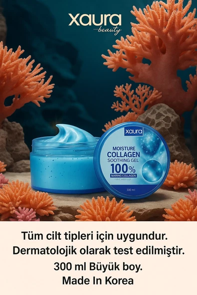 XAURA BEAUTY MOİSTURE COLLAGEN SOOTHİNG JEL – YOĞUN NEM & KOLAJEN BAKIMI 300ML - 2