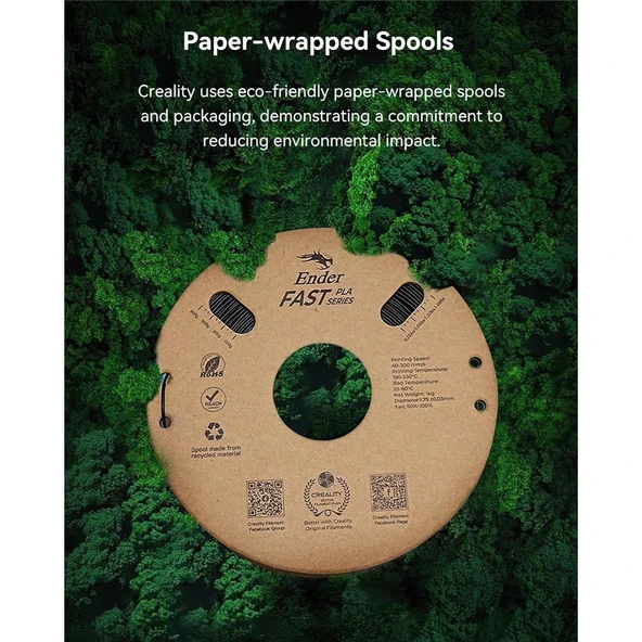 Creality Ender Fast Gri 1.75mm Pla 3D Baskı Filamenti - Urhanshop Gönderimli - Resim 2