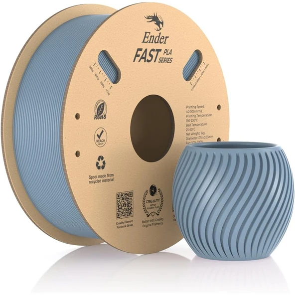 Creality Ender Fast Açık Gri 1.75mm Pla 3D Baskı Filamenti - Urhanshop Gönderimli ürün görseli 1