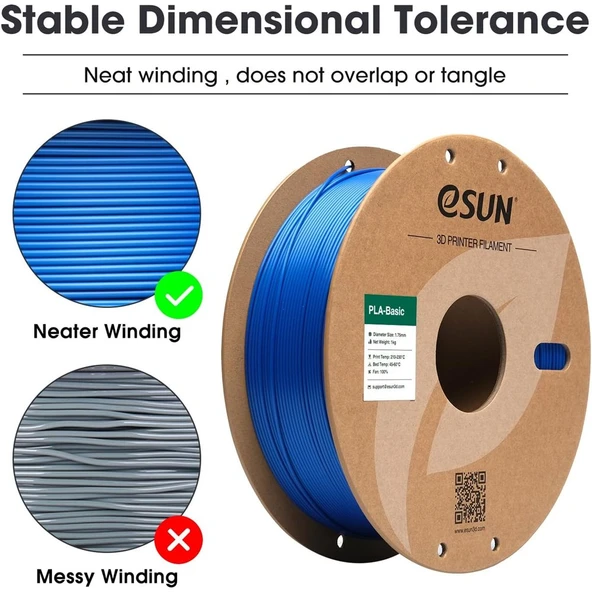 Esun Basic Pla Mavi Filament 1,75mm 1 Kg - Urhanshop Gönderimli - 2