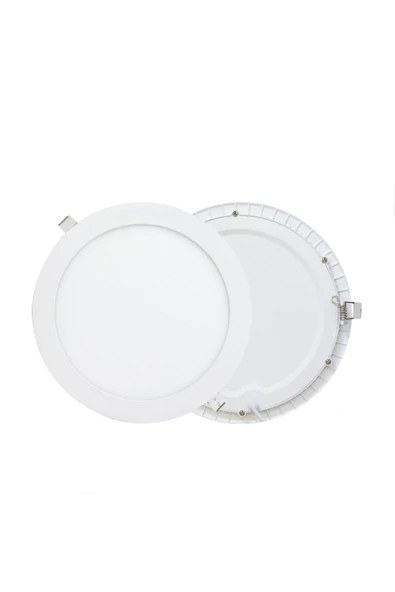 Lamptıme Lamptime 16 W Led Panel - Gün Işığı (3000K) - Beyaz Kasa - Yuvarlak - Sıva Altı - 260324 - Resim 4
