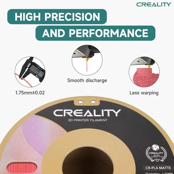 Creality Cr-Pla Mat Çilek Kırmızısı 1.75mm Pla 3D Baskı Filamenti 1Kg - Urhanshop Yetkili Satış - Resim 3