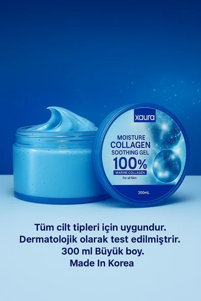 XAURA BEAUTY MOİSTURE COLLAGEN SOOTHİNG JEL – YOĞUN NEM & KOLAJEN BAKIMI 300ML - 3