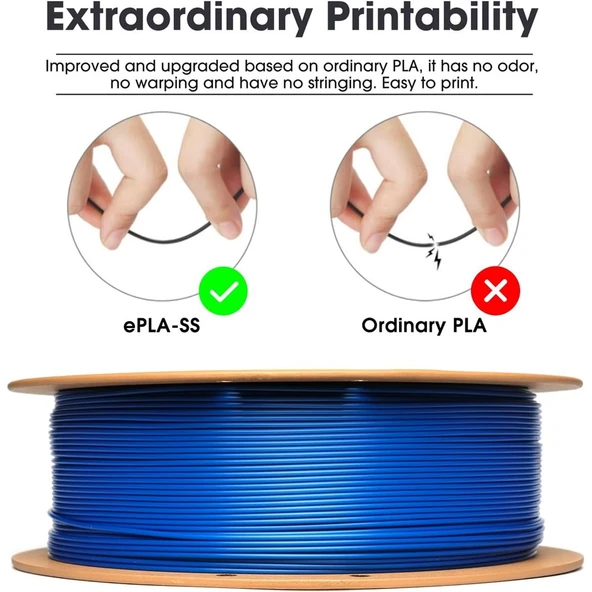 Esun Basic Pla Mavi Filament 1,75mm 1 Kg - Urhanshop Gönderimli - 3