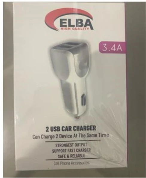 Elba ELB28-AR3P ELBA 3.4A  2USB ARAÇ BAŞLIK ürün görseli