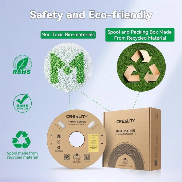 Creality Hyper Petg Mavi Filament 1.75mm 1Kg - Urhanshop Gönderimli - Resim 2