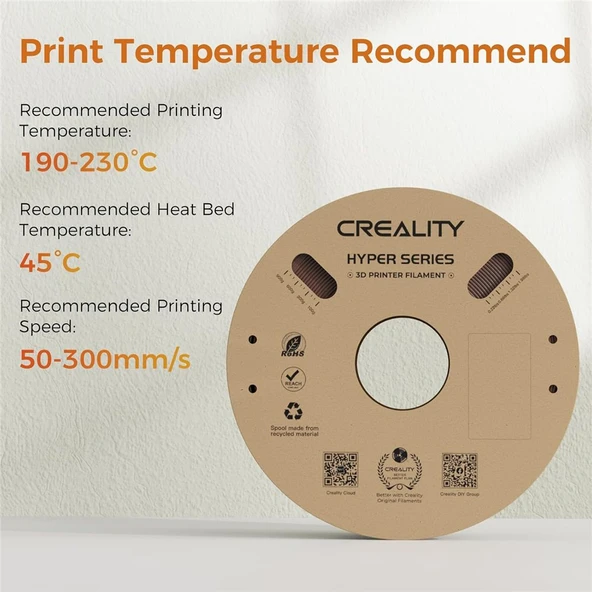 Creality Hyper Pla-Cf Carbon Fiber Filament 1Kg - Ochre - Urhanshop Gönderimli - Resim 5