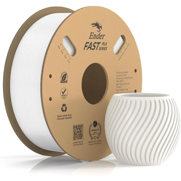 Creality Ender Fast Beyaz 1.75mm Pla 3D Baskı Filamenti - Urhanshop Gönderimli ürün görseli 1