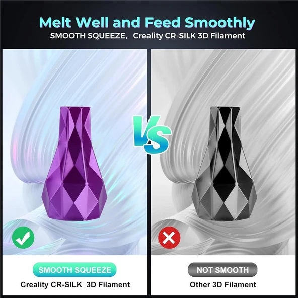 Creality Cr-Silk Pla 1,75mm 3D Filament 1Kg - Pembe Mor - Urhanshop Yetkili Satış - Resim 4