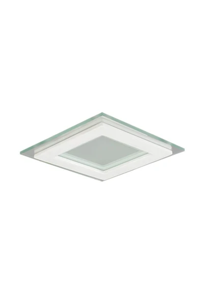 Lamptıme 6W CAMLI LED PANEL KARE STN.6500K LAMPTİME 261601 - Resim 2