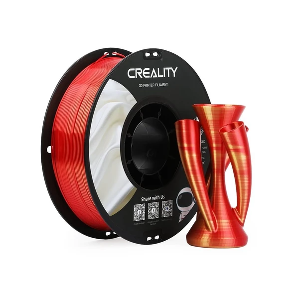 Creality Cr-Silk Pla 1,75mm 3D Filament 1Kg - Altın Kırmızı - Urhanshop Yetkili Satış ürün görseli 1
