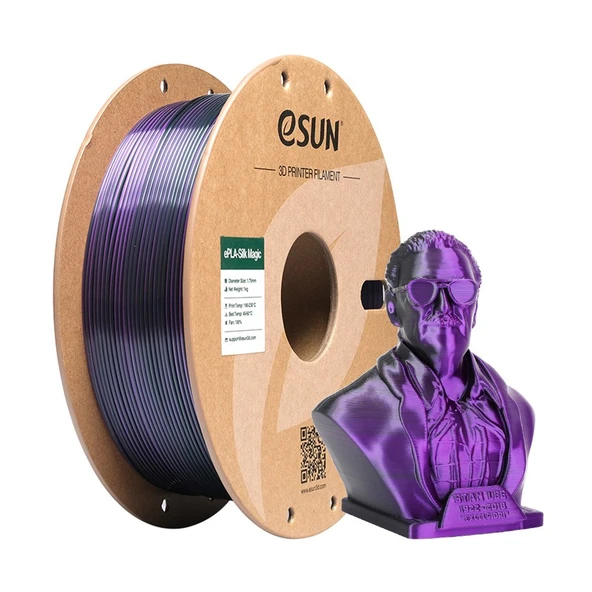 Esun Epla-Silk Magic Filament Siyah-Mor - Urhanshop Gönderimli ürün görseli 1