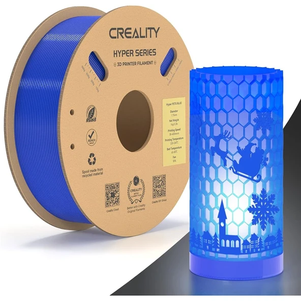 Creality Hyper Petg Mavi Filament 1.75mm 1Kg - Urhanshop Gönderimli ürün görseli 1