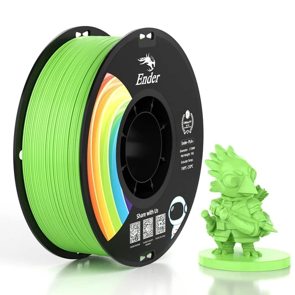 Creality Ender Pla+ Filament Elma Yeşili 1.75mm 1Kg - Urhanshop Yetkili Satış ürün görseli 1