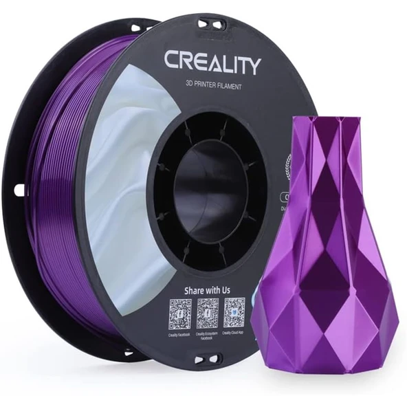 Creality Cr-Silk Pla 1,75mm 3D Baskı Filament 1Kg - Mor - Urhanshop Yetkili Satış ürün görseli 1