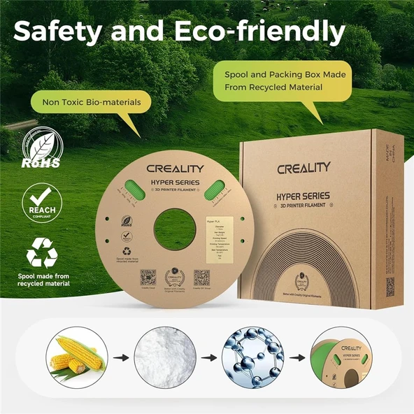 Creality Hyper Pla Yeşil Filament 1.75mm 1000Gr -  Urhanshop Yetkili Satış - Resim 4