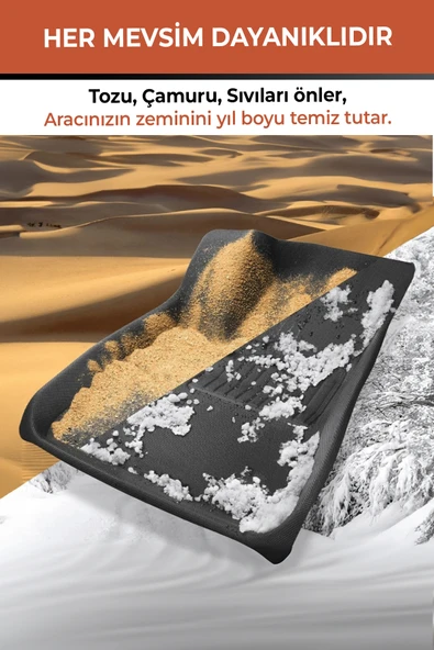 Havuzlu 4d Siyah Paspas Takımı,Skoda-Octavıa 2020 Ve Sonrası 4d Havuzlu Paspas+Araç Kokusu Hediye - 5