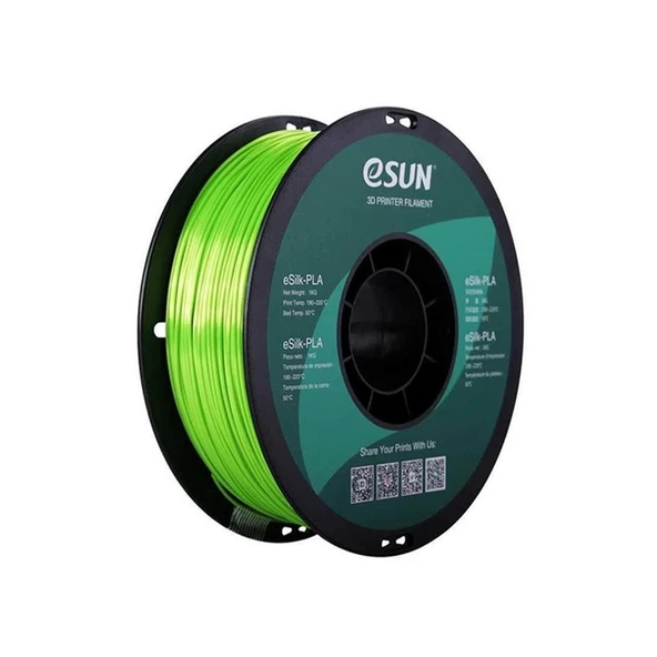 Esun Esilk-Pla Filament Yeşil 1.75mm 1 Kg - Urhanshop Yetkili Satış ürün görseli 1