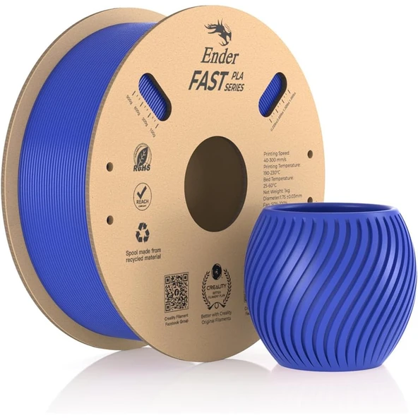 Creality Ender Fast Mavi 1.75mm Pla 3D Baskı Filamenti - Urhanshop Gönderimli ürün görseli 1