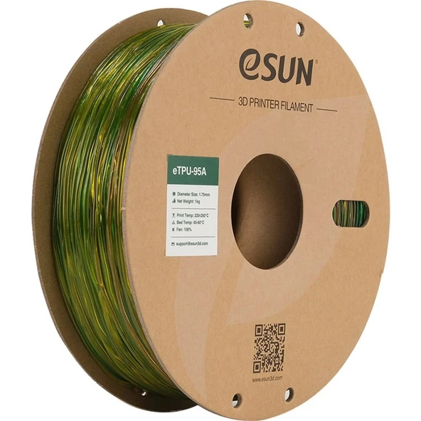 Esun Etpu-95A Filament Rainbow 1,75mm 1Kg - Urhanshop Yetkili Satış ürün görseli 1