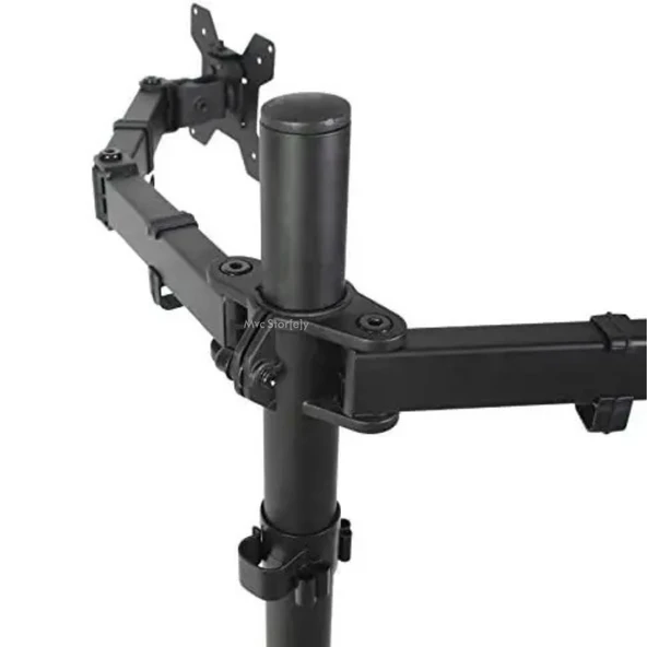 Çift Monitör Kolu 13–32 inç VESA 75×75 100×100 Tam Hareketli Ergonomik Metal Stand - 3