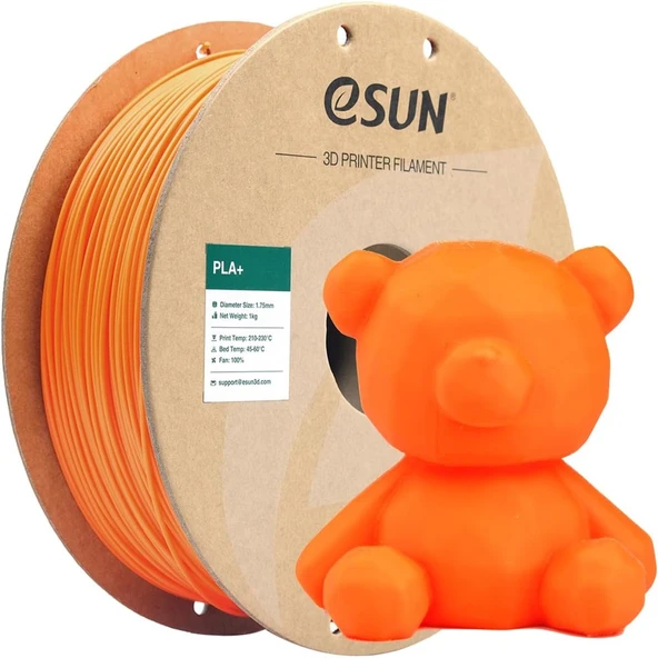 Esun Turuncu Pla+ Filament 1.75mm 1 Kg Plus - Urhanshop Yetkili Satış ürün görseli 1