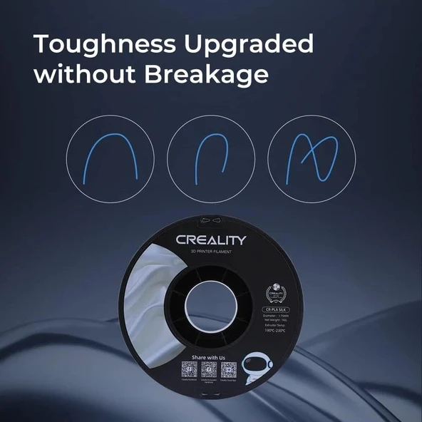 Creality Cr-Silk Pla 1,75mm 3D Baskı Filament 1Kg - Mor - Urhanshop Yetkili Satış - Resim 4