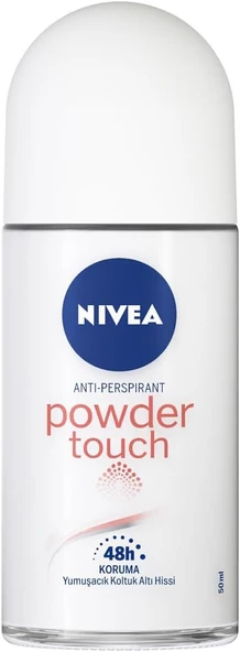 NIVEA Kadın Roll-on Deodorant Powder Touch 50ml, Koltuk Altı Koruma, Ter ve Ter Kokusuna Karşı 48 Saat Deodorant Koruması ürün görseli