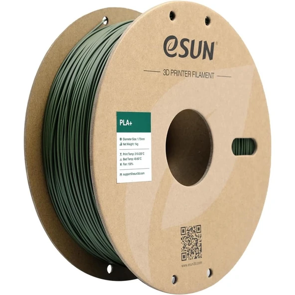 Esun Zeytin Yeşili Pla+ Filament 1.75mm 1 Kg Plus - Urhanshop Yetkili Satış - Resim 2
