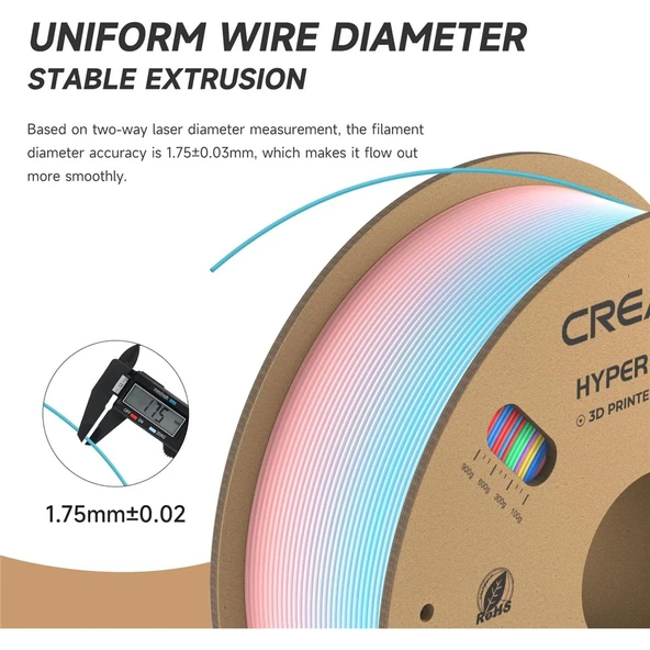 Creality Hyper Rainbow Pla Bahar Gölü Filament 1,75mm 1000Gr - Urhanshop Yetkili Satış - Resim 3