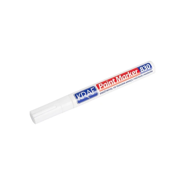 Kraf 830 Paint Markör Kalem Beyaz 12'li Kutu - Resim 3