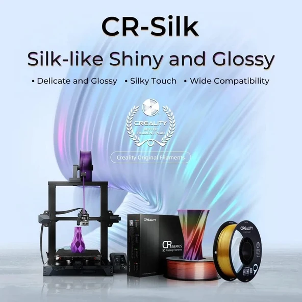 Creality Cr-Silk Pla 1,75mm 3D Baskı Filament 1Kg - Mor - Urhanshop Yetkili Satış - Resim 2