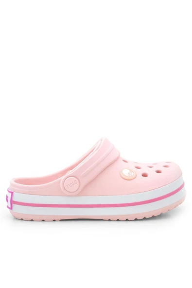 Pudra Pembe Yazlık Eva Kız Çocuk Terlik Sandalet - Resim 3