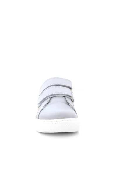 Hakiki Deri Gri Sarı Cırt Cırtlı Çocuk Spor Ayakkabı - Resim 4