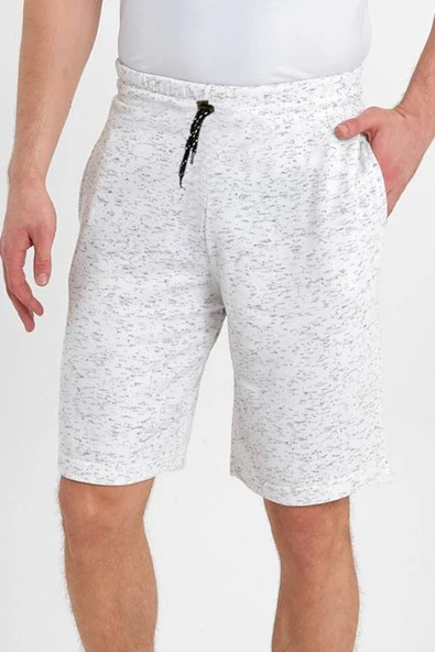 Beyaz Kırçıllı Şort - 2