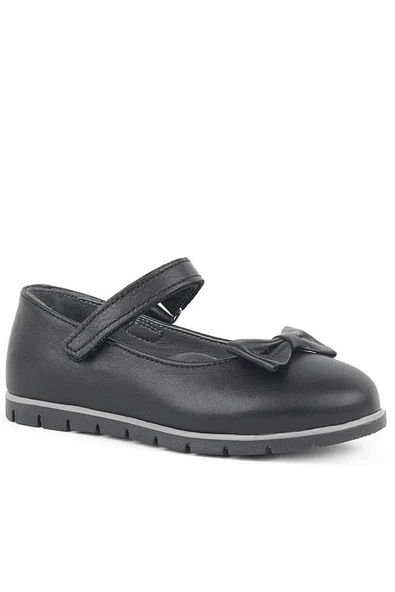 Rakerplus Hakiki Deri Siyah Kız Çocuk Babet ürün görseli