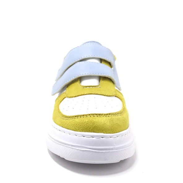 Artico Hellsa Beyaz Sarı Cırtlı Çocuk Spor Ayakkabı - Resim 5