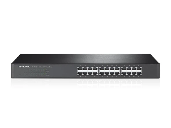 Tp-Link TL-SF1024D 24 Port 10-100 Mbps Switch Çelik Kasa Rack Mount - Resim 2