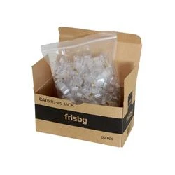 Frisby FNW-RJ4526N Cat5 100lü rj45 Konnektör Yeni Nesil Delikli - Resim 3
