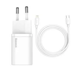 Baseus TZCCSUP-B02 20W C+C Beyaz Şarj Aleti - 4
