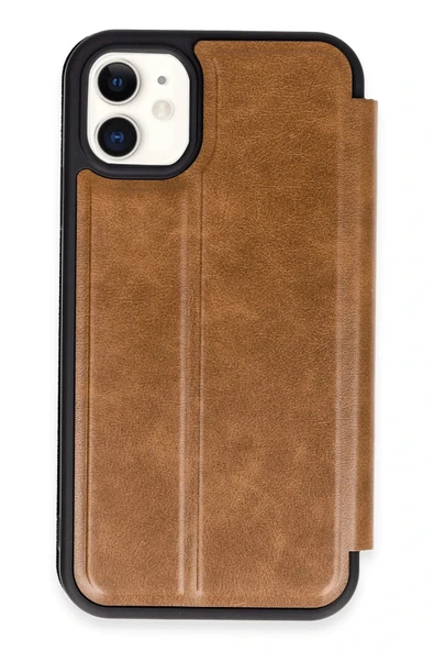 iPhone 11 Kılıf Flip Cover - Taba - 1