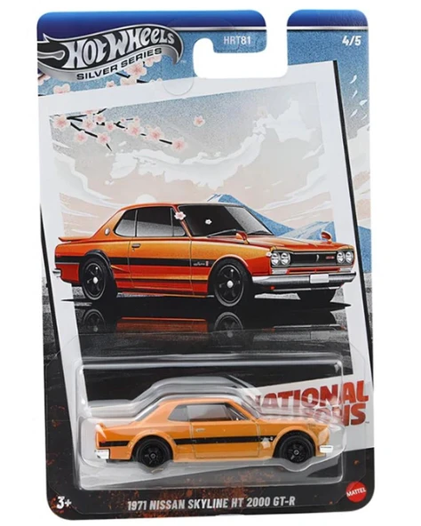 Hot Wheels SILVER SERIES Arabalar Özel Seri 1971 NISSAN SKYLINE HT 2000 GT-R HRT81 - JBY89 - 5