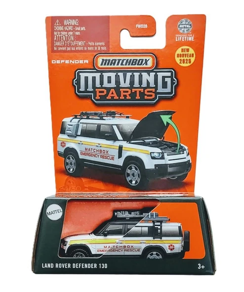 Matchbox 2025 1:64 Arabalar LAND ROVER DEFENDER 130 JBW63