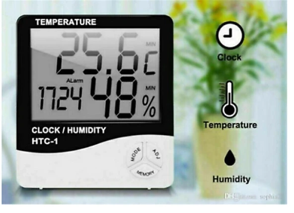 Lotus LTS-3273 Clock  Dijital Nem ve Sıcaklık Ölçer Saat - 1